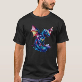 Abstraktes Drachenwerk für Wasserfarben T-Shirt