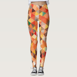 Abstraktes Dreieck Geometrisches Nahtloses Muster Leggings