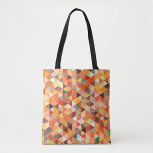 Abstraktes Dreieck Geometrisches Nahtloses Muster Tasche