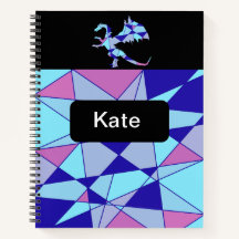 Abstraktes Dreieck in Lila Blau und Pink 