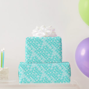 Abstraktes Dreieck Mint Dreieckmuster Geschenkpapier