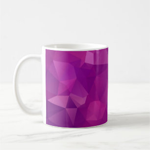 Abstraktes dreieckiges violettes Textur-Background Kaffeetasse