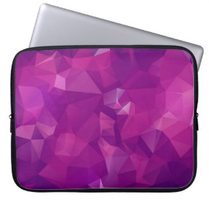 Abstraktes dreieckiges violettes Textur-Background Laptopschutzhülle