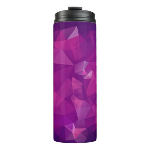 Abstraktes dreieckiges violettes Textur-Background Thermosbecher