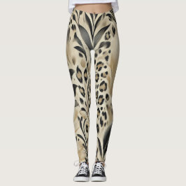 Abstraktes Druckdesign für Tiere 6 Leggings