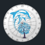 Abstraktes Druphin-Metallkäfig Dartscheibe<br><div class="desc">Abstraktes Druphin-Metallkäfig</div>