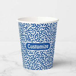 Abstraktes dunkles Lila künstlerisches Turing-Must Pappbecher