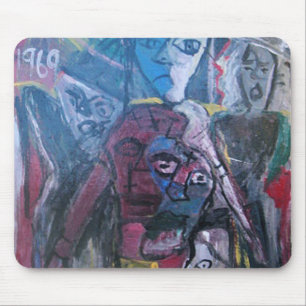 ABSTRAKTES DURCHEINANDER MOUSEPAD