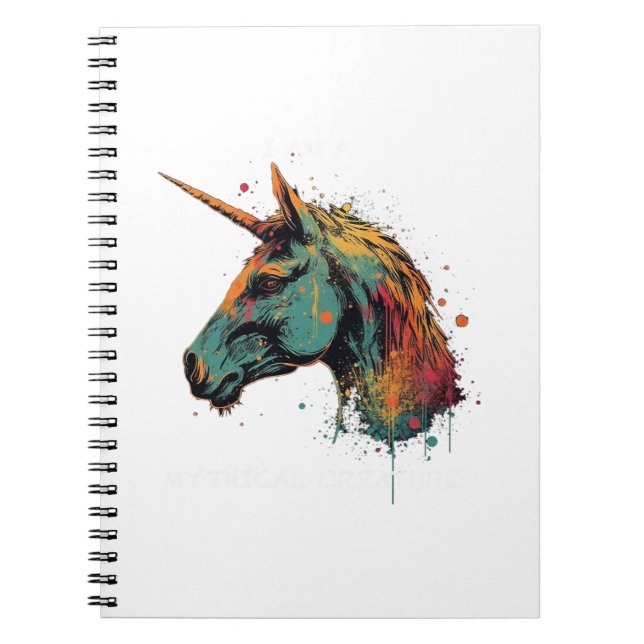Abstraktes Einhorn Notizblock (Vorderseite)