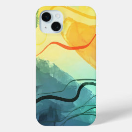 Abstraktes elegantes, buntes Malmuster Case-Mate iPhone Hülle