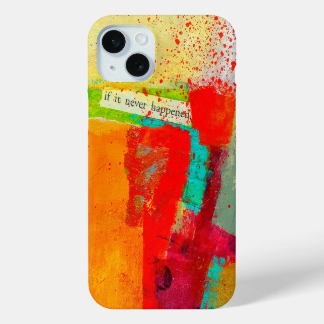 Abstraktes elegantes, buntes Malmuster Case-Mate iPhone Hülle (Rückseite)