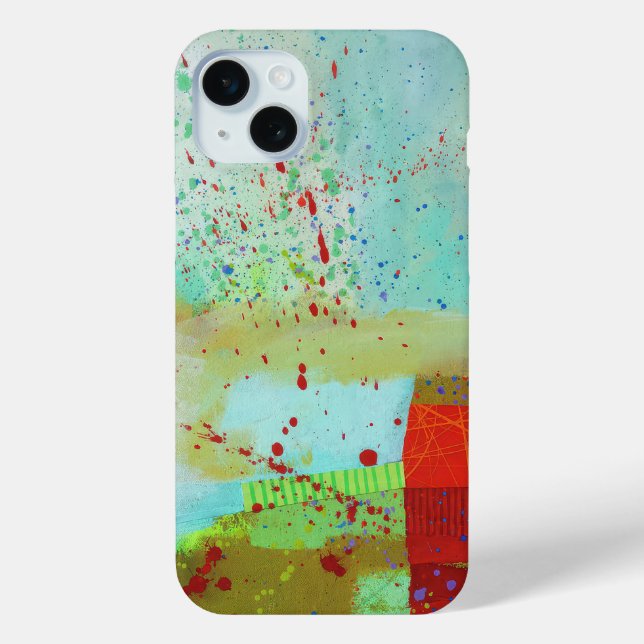 Abstraktes elegantes, buntes Malmuster Case-Mate iPhone Hülle (Rückseite)