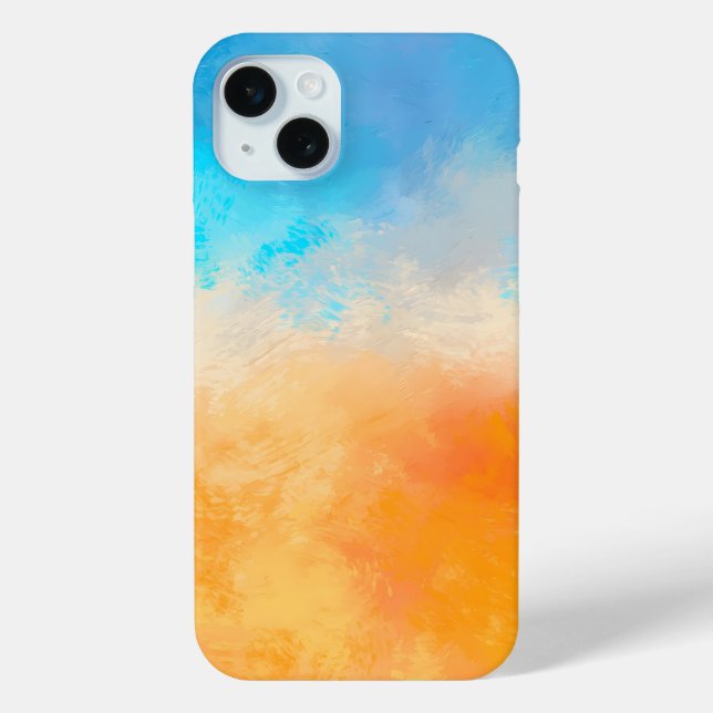 Abstraktes elegantes, buntes Malmuster Case-Mate iPhone Hülle (Rückseite)