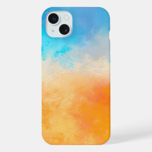 Abstraktes elegantes, buntes Malmuster iPhone 15 Plus Hülle