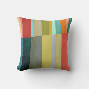 Abstraktes elegantes, buntes Malmuster Kissen