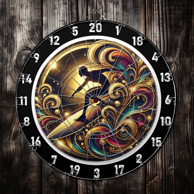 Abstraktes Energieelement für den tropischen Surfe Dartscheibe (Von Creator hochgeladen)