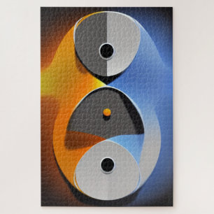 Abstraktes Enso-Puzzle