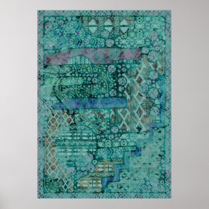 Abstraktes Ethno-Muster - Folklore Artikel 2 Poster