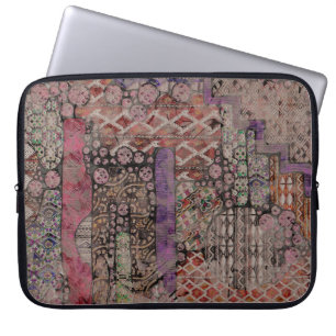 Abstraktes Ethno-Muster - Folklore-Kunst 1 Laptopschutzhülle