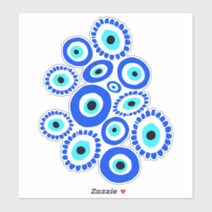 Abstraktes Evil Eye Graphic Aufkleber