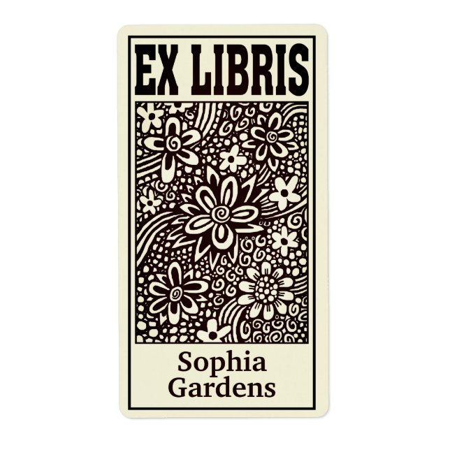 Abstraktes Ex-Libris (gefiltert) (Vorne)
