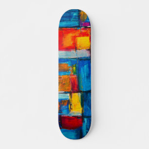 Abstraktes Expressionist-Malerei-Muster Skateboard
