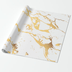 Abstraktes falsches Gold modernes Muster Geschenkpapier