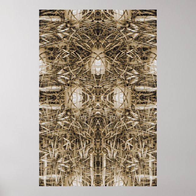 Abstraktes Fantasy-Bauplakat Poster (Vorne)