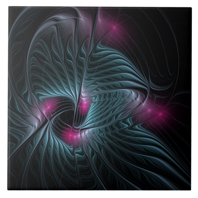 Abstraktes Fantasy-Fraktal Fliese (Vorderseite)