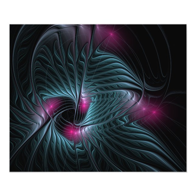 Abstraktes Fantasy-Fraktal Fotodruck (Vorne)