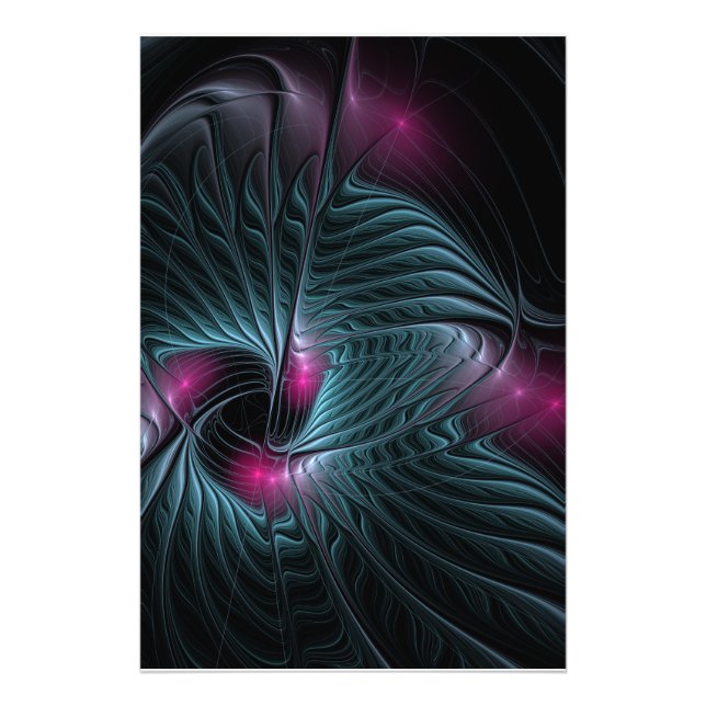 Abstraktes Fantasy-Fraktal Fotodruck (Vorne)