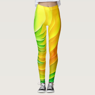 Abstraktes Farbenergie-Flussdesign Leggings