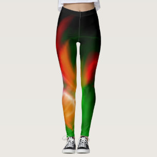 Abstraktes farbenfrohes Fraktalmuster #2 Leggings