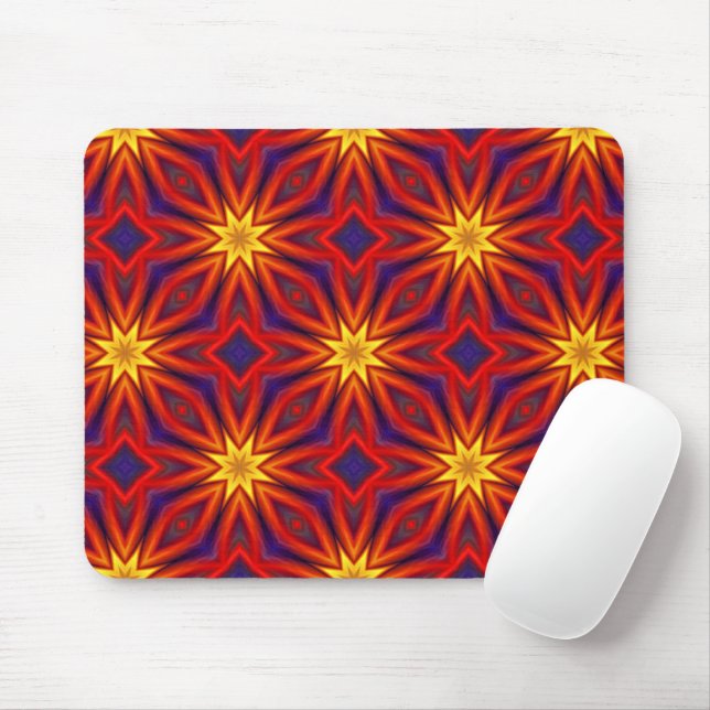 Abstraktes farbenfrohes Muster Mousepad (Mit Mouse)