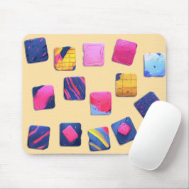 Abstraktes Farbenmuster Mousepad