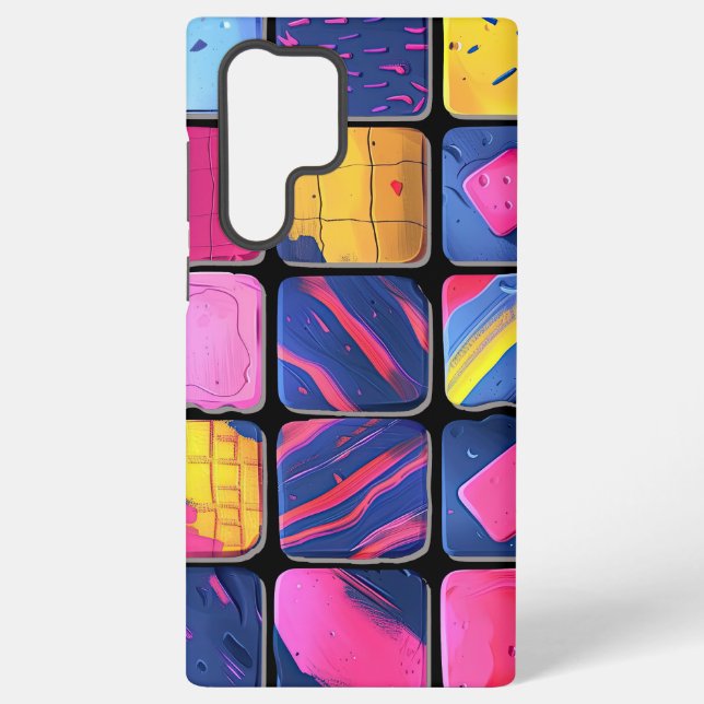 Abstraktes Farbenmuster Samsung Galaxy Hülle (Rückseite)