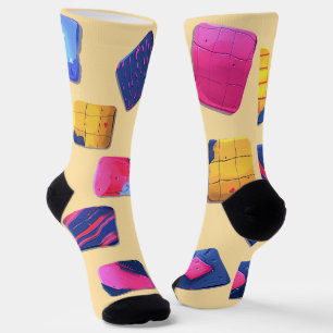 Abstraktes Farbenmuster Socken