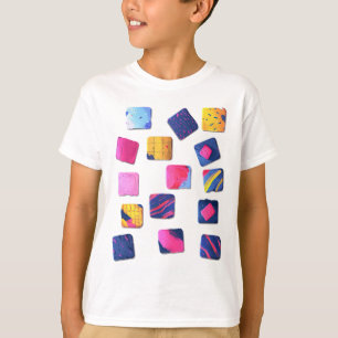Abstraktes Farbenmuster T-Shirt