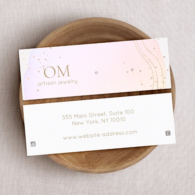 Abstraktes Farbfeld-Erkerring Display Mini Mini Visitenkarte (Von Creator hochgeladen)