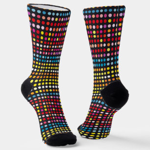 Abstraktes Farbgepunktetes Muster Socken