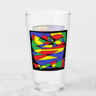 Abstraktes Farbglas Glas