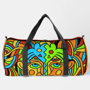 Abstraktes farbiges Design - groß Duffle Bag
