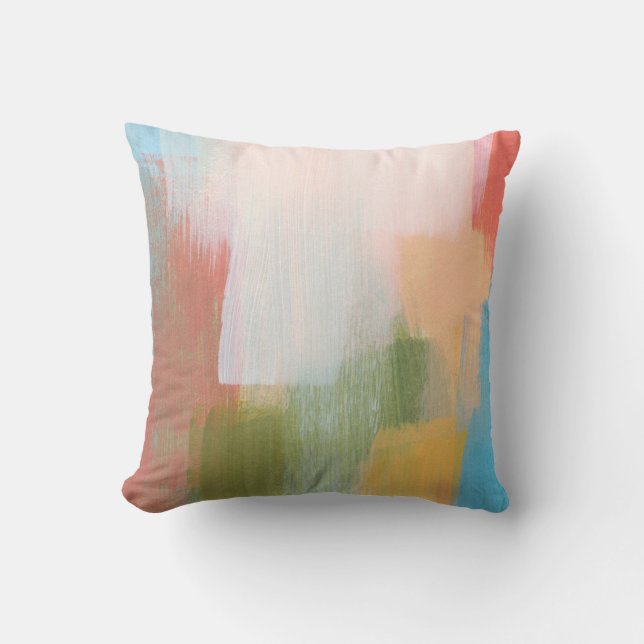 Abstraktes farbiges Design. Vielseitig künstlerisc Kissen (Vorderseite)