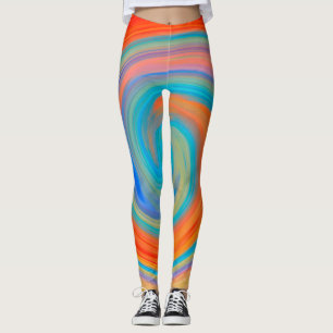 Abstraktes farbiges Fraktal Muster #6 Leggings