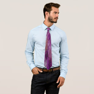 Abstraktes farbiges Leder #8 Krawatte