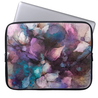 Abstraktes farbiges Öl, Acrylmalerei Laptopschutzhülle