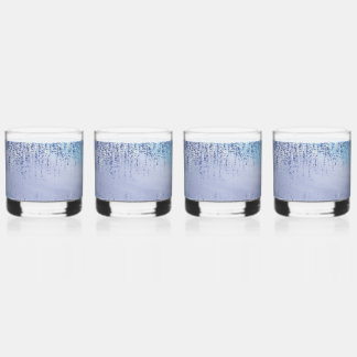 Abstraktes Farbklecks-Trinkglas Whiskyglas