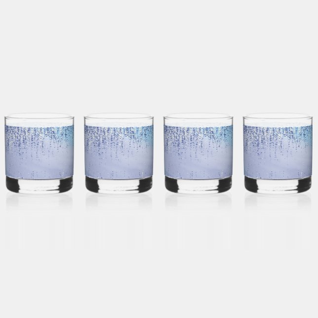 Abstraktes Farbklecks-Trinkglas Whiskyglas (Vorderseite)