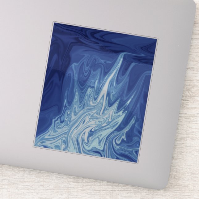 Abstraktes Farbmuster Aufkleber (Detail)