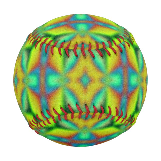 abstraktes Farbmuster Baseball (Rückseite)